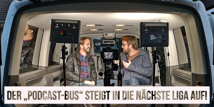 Erfolgreicher Technik-Test mit unserem “Podcast-Bus”